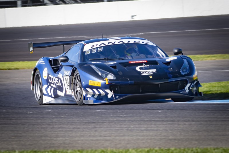 IGTC, Indy 8h qualifiche: pole provvisoria per Ferrari con Conquest Racing #34