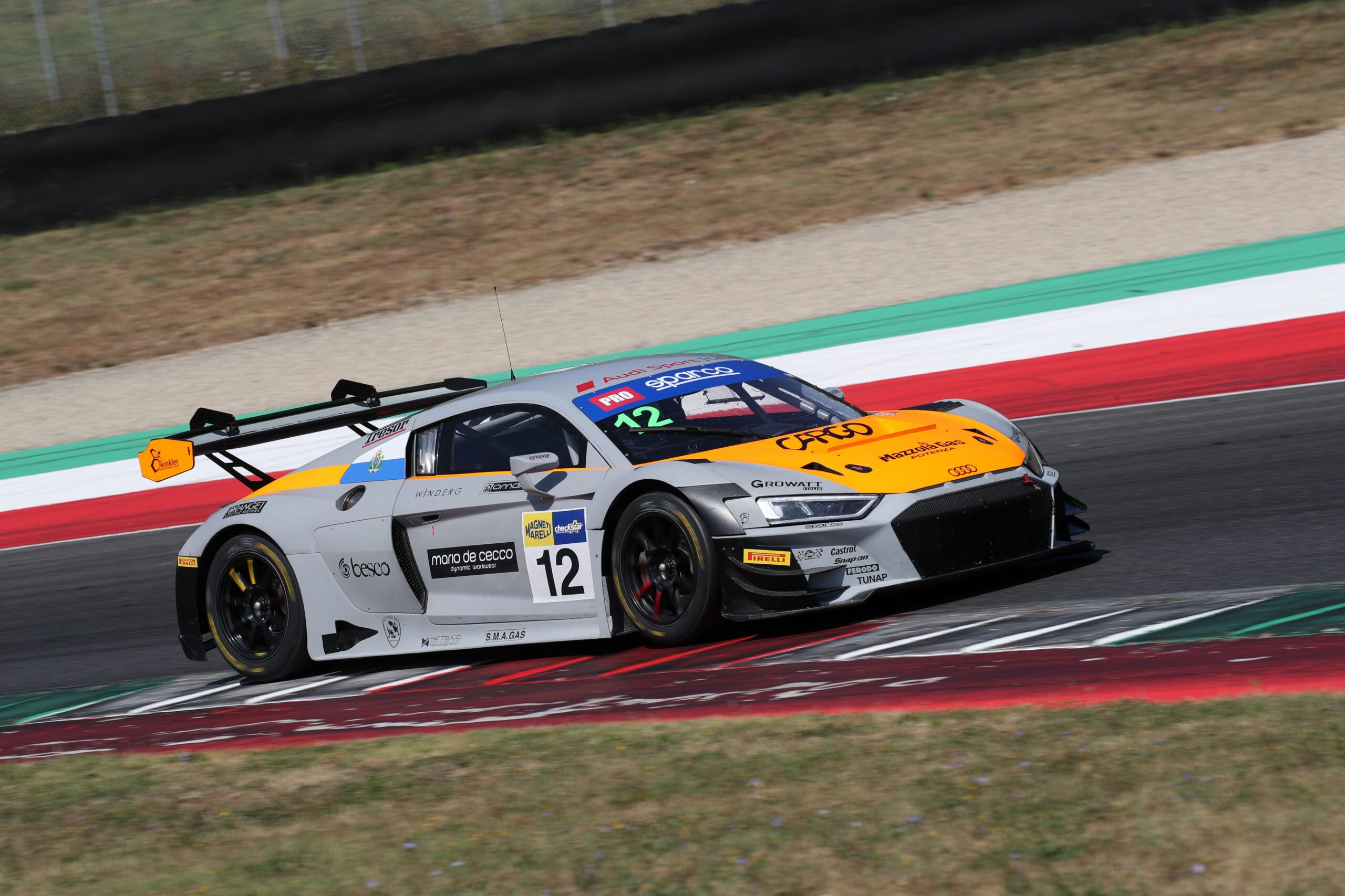 Mugello, race-2: Tresor Attempto Audi #12 a segno su Ceccato BMW #7